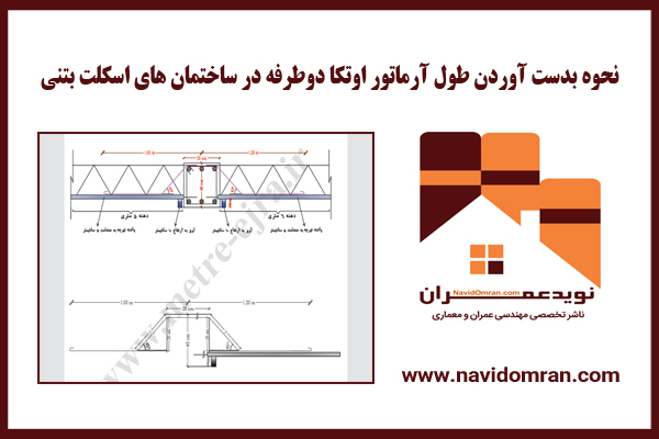 نحوه-بدست-آوردن-طول-آرماتور-اوتکا-دوطرفه-در-ساختمان-های-اسکلت-بتنی